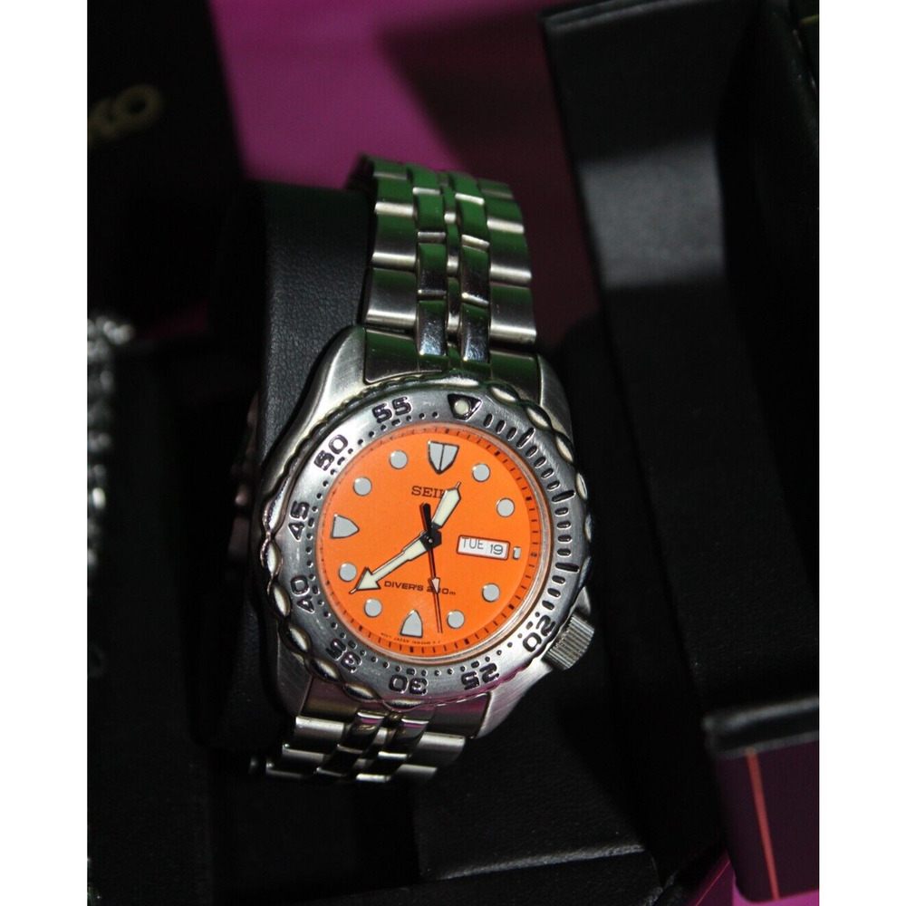 Seiko Divers 200 Men's Bracelet Watch Scuba Sapphlex Crystal Stainless 270097